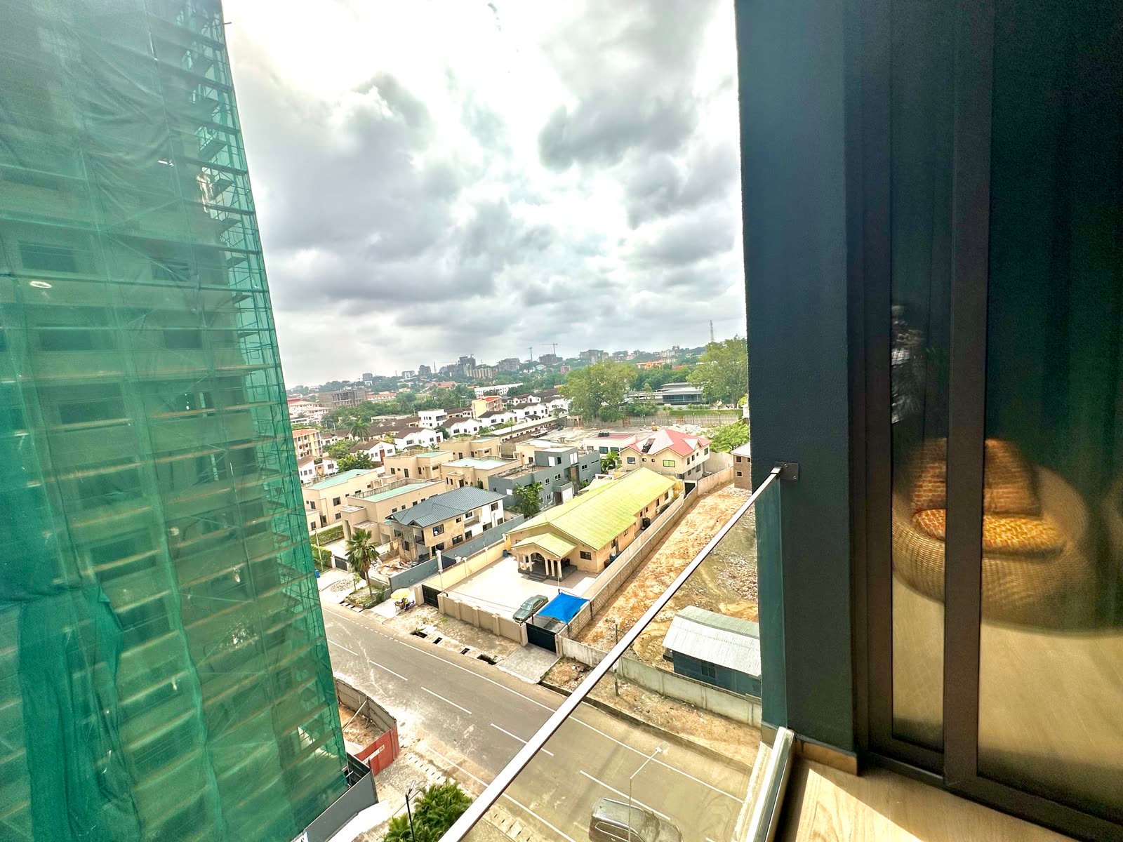Balcony seating area